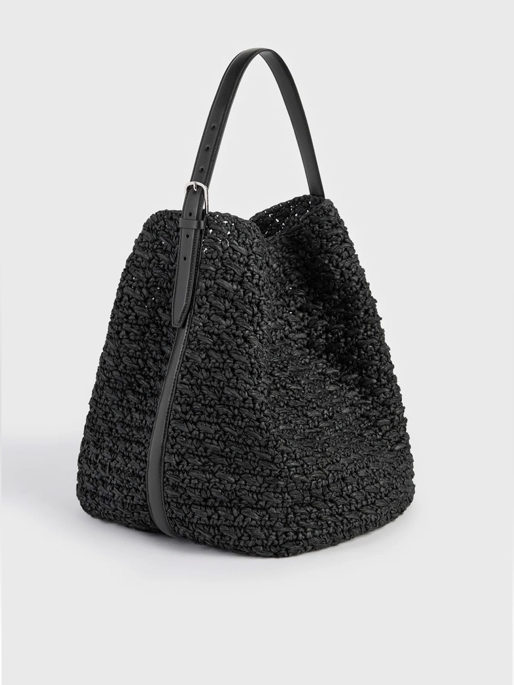 Toteme belted paper raffia tote